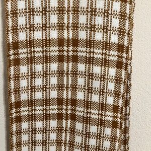 Timberland Orange and White Scarf